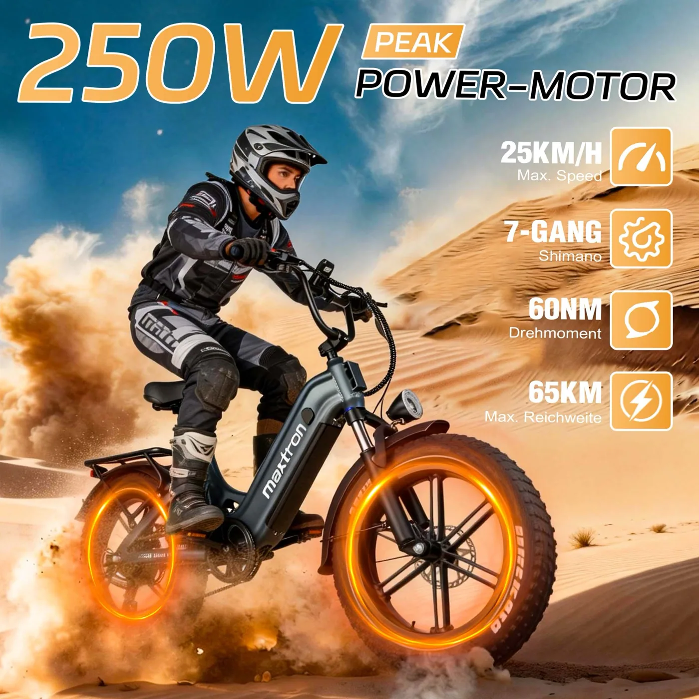250 Watt Rückenwind, Maxtron Camel