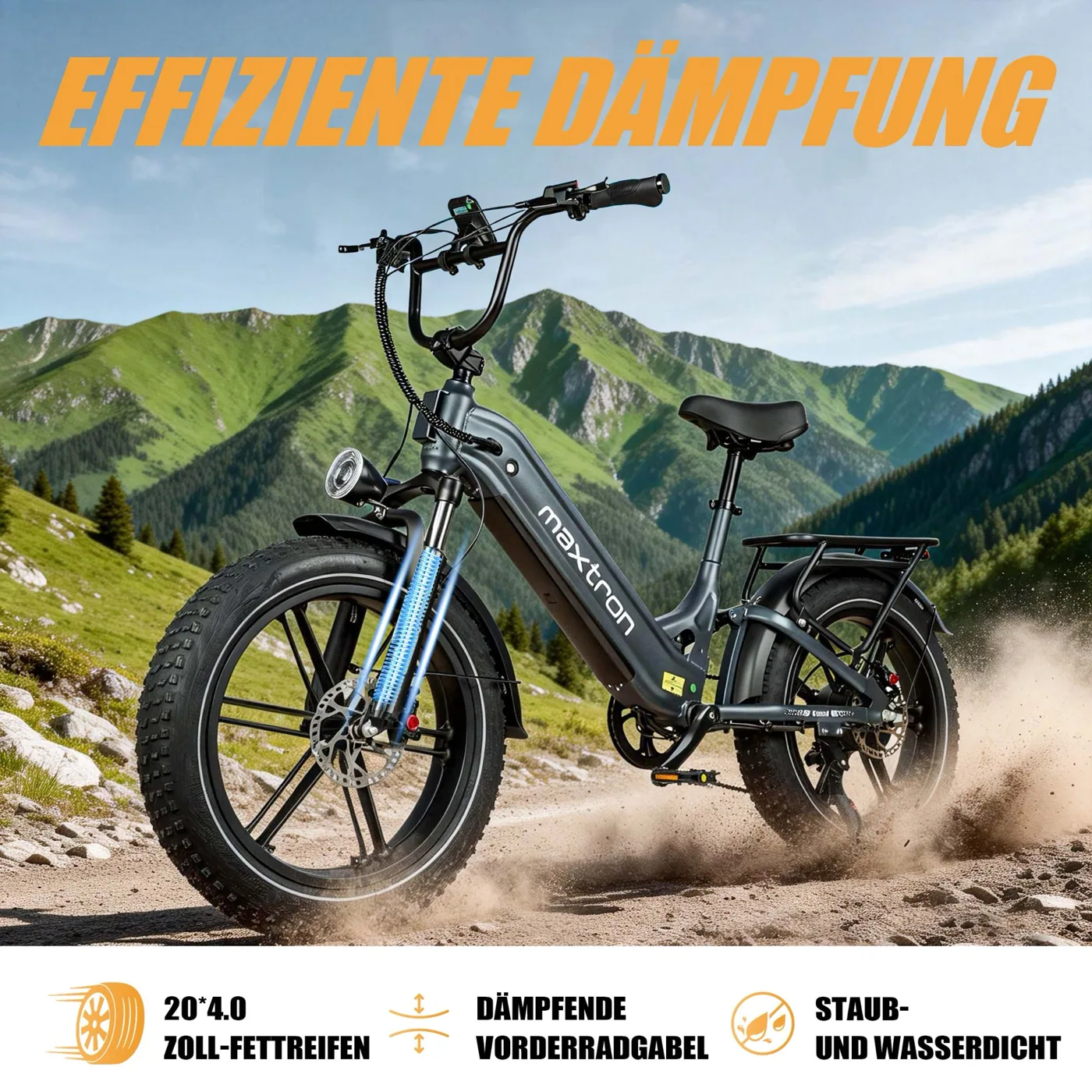 Federung schluckt Unebenheiten, Maxtron Camel
