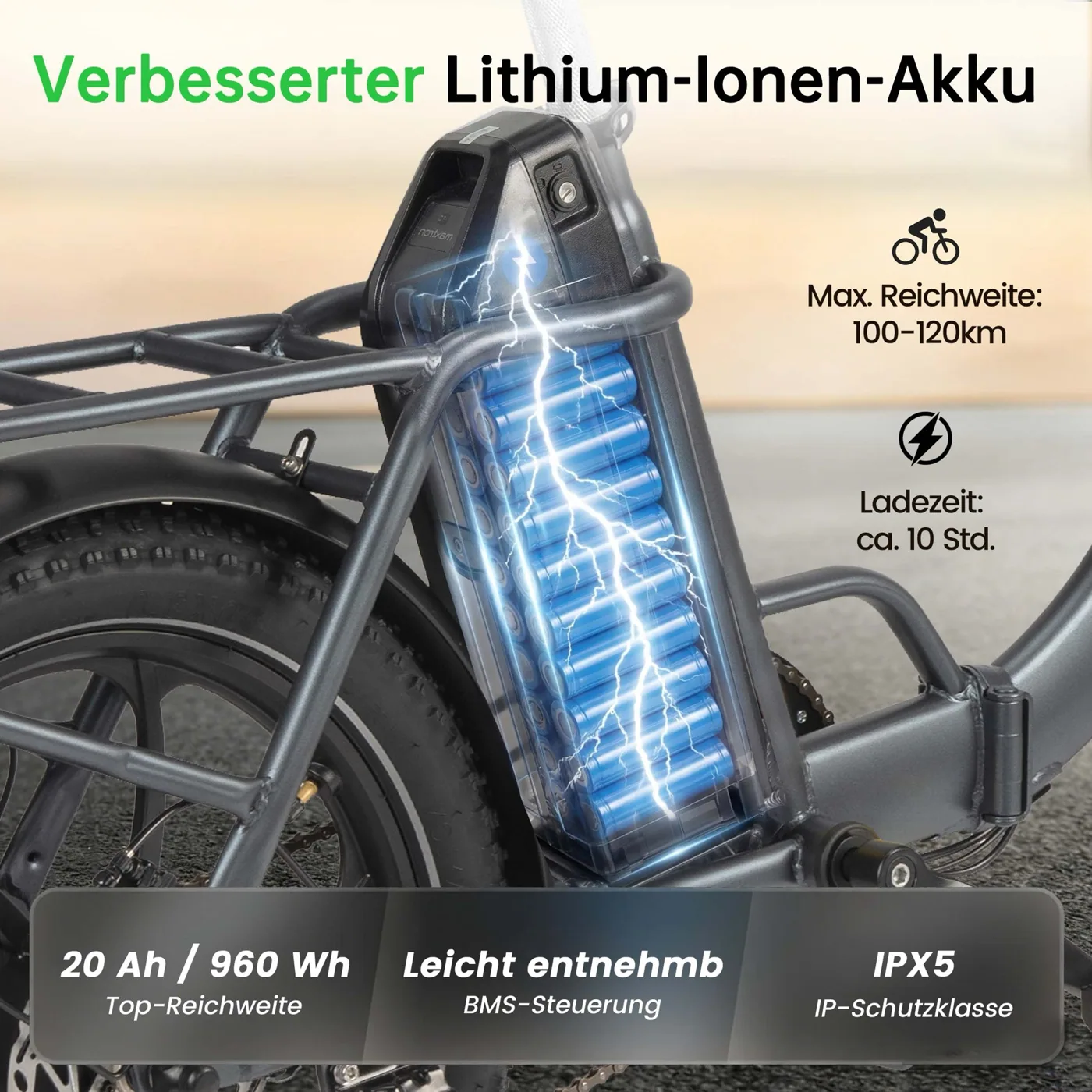 Herausnehmbarer Akku, Maxtron Mule