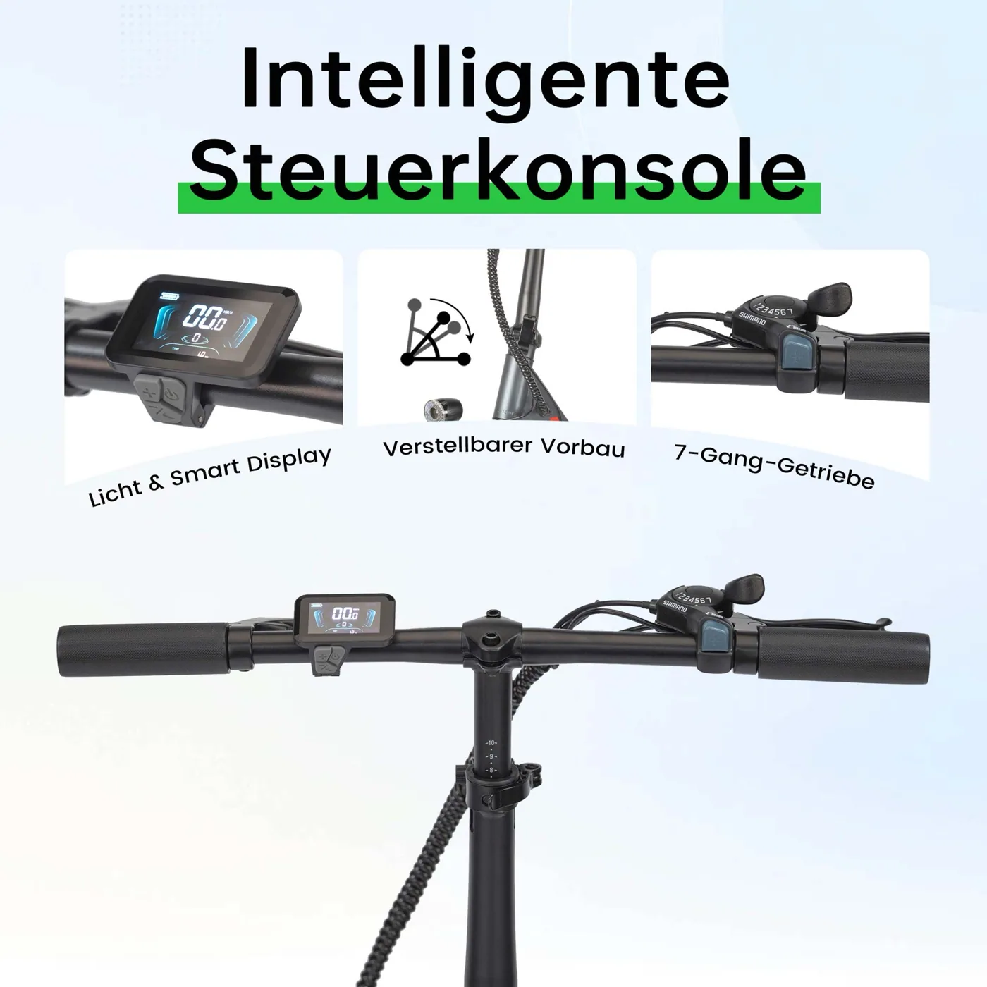 Übersichtliches Display, Maxtron Mule